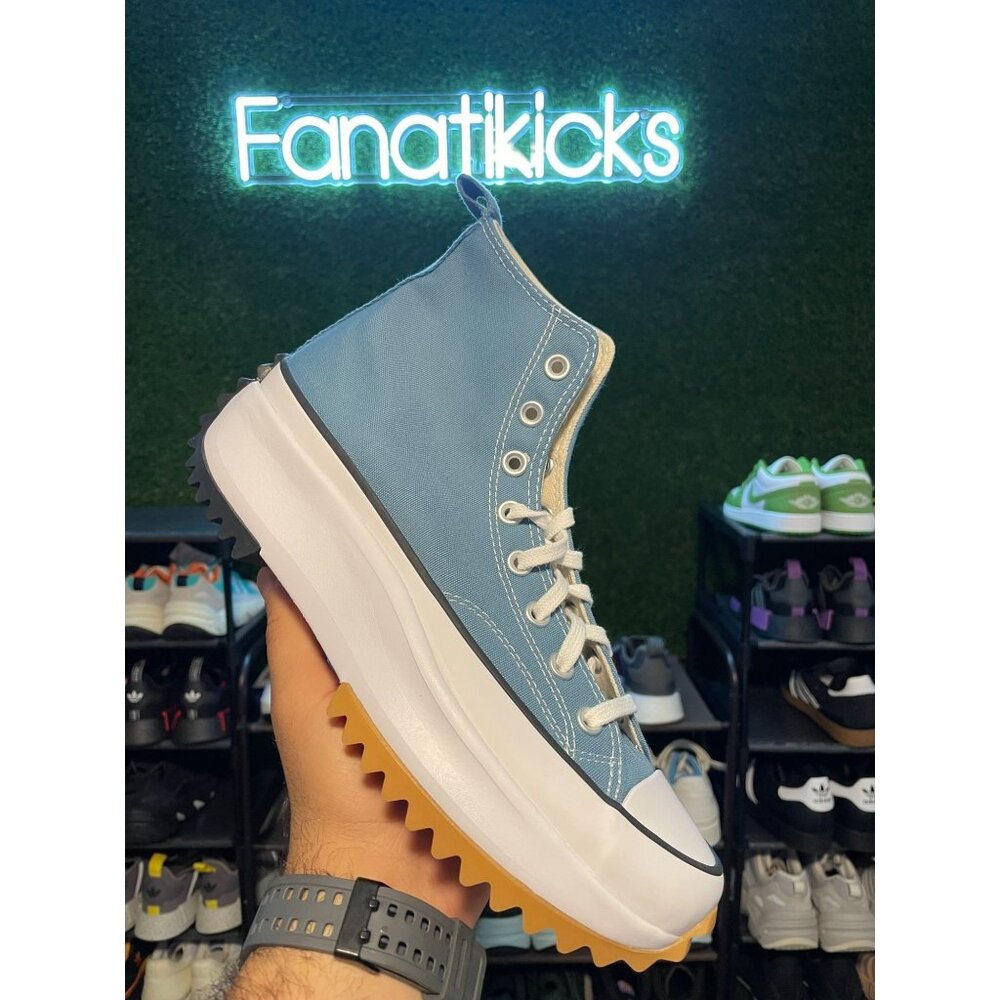 Converse Run Star Hike Mens Size 9.5 Shoes‎ Blue White Classic Platform A04691C